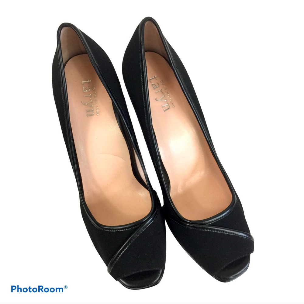 Taryn Rose Francine Black Heels